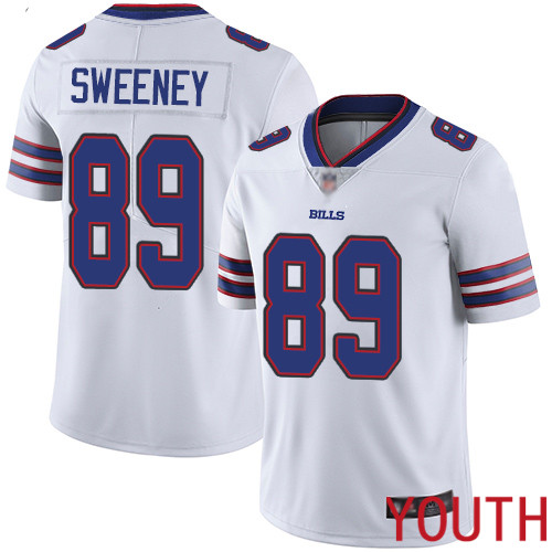 Youth Buffalo Bills #89 Tommy Sweeney White Vapor Untouchable Limited Player NFL Jersey->youth nfl jersey->Youth Jersey